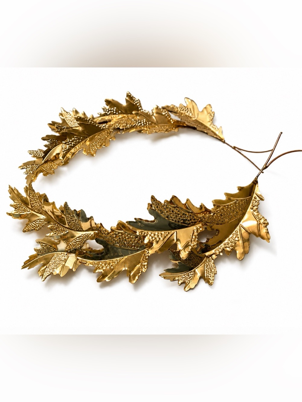 Home Interiors Metal Gold Tone Leaf Leaves Wall Hanging Art Decor Home 2 Vintage - Picture 5 of 10